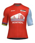 SANTINI jersey de manga corta - WORLD CHAMPIONSHIPS MONTRÉAL 2026 - rojo