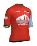 SANTINI jersey de manga corta - WORLD CHAMPIONSHIPS MONTRÉAL 2026 - rojo