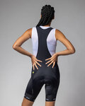 ALÉ pantalones cortos de tirantes - STRADA 2.0 PR-E - negro/blanco
