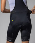 ALÉ pantalones cortos de tirantes - STRADA 2.0 PR-E - negro/blanco