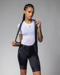 ALÉ pantalones cortos de tirantes - STRADA 2.0 PR-E - negro/rosa