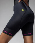 ALÉ pantalones cortos de tirantes - STRADA 2.0 PR-E - negro/rosa