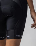 ALÉ pantalones cortos sin tirantes - STRADA 2.0 PR-E - negro/blanco