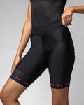 ALÉ pantalones cortos sin tirantes - STRADA 2.0 PR-E - negro/rosa