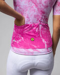 ALÉ jersey de manga corta - MARBLE PR-E - blanco/rosa
