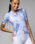 ALÉ jersey de manga corta - PR-E MARBLE - azul claro/blanco