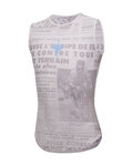 SANTINI camiseta sin mangas - TDF MAILLOT JAUNE - M. VENTOUX - gris