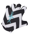 Q36.5 guantes de dedos cortos - NIBALI SHARK - blanco/negro