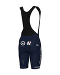 ALÉ pantalones cortos de tirantes - GROUPAMA FDJ 2025 - azul