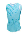 SANTINI camiseta sin mangas - TDF NICE - turquesa