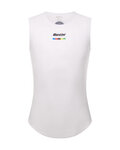 SANTINI camiseta sin mangas - UCI WORLD CHAMPION - blanco