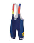 SANTINI pantalones cortos de tirantes - LIDL TREK 2025 - azul