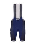 SANTINI pantalones cortos de tirantes - TREK FACTORY RACING 2025 - azul