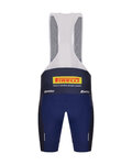 SANTINI pantalones cortos de tirantes - TREK FACTORY RACING 2025 - azul