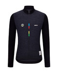 SANTINI maillot de verano de manga larga - UCI WORLD CHAMPION - negro
