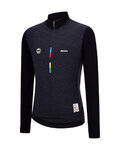SANTINI maillot de verano de manga larga - UCI WORLD CHAMPION - negro