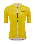 SANTINI jersey de manga corta - UCI GOODWOOD 1982 - amarillo