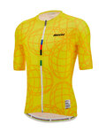 SANTINI jersey de manga corta - UCI GOODWOOD 1982 - amarillo