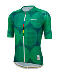 SANTINI jersey de manga corta - UCI COLORADO 1986 - verde