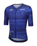 SANTINI jersey de manga corta - TDF ARRIVÉE ARC DE TRIOMPHE - azul