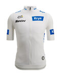 SANTINI jersey de manga corta - TOUR DE FRANCE - WHITE JERSEY - blanco