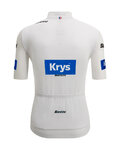 SANTINI jersey de manga corta - TOUR DE FRANCE - WHITE JERSEY - blanco