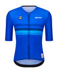 SANTINI jersey de manga corta - UCI WORLD CHAMPION ITALY - azul