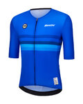 SANTINI jersey de manga corta - UCI WORLD CHAMPION ITALY - azul