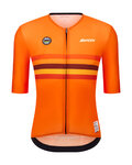 SANTINI jersey de manga corta - UCI WORLD CHAMPION NETHERLANDS - naranja