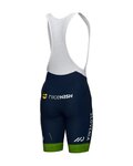 ALÉ pantalones cortos de tirantes - SLOVENIAN FEDERATION PRIME 2024 - azul/verde