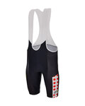 SANTINI pantalones cortos de tirantes - TDF FAN BEST CLIMBER - negro