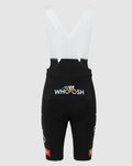 PISSEI pantalones cortos de tirantes - UAE TEAM EMIRATES XRG 2025 - blanco/negro