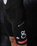 PISSEI pantalones cortos de tirantes - UAE TEAM EMIRATES XRG 2025 - blanco/negro