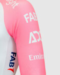PISSEI jersey de manga corta - UAE TEAM EMIRATES REPLICA GIRO D'ITALIA 2024 - blanco/rosa