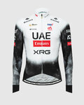 PISSEI maillot de invierno de manga larga - UAE TEAM EMIRATES - XRG 2025 REPLICA - blanco/negro
