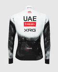 PISSEI maillot de invierno de manga larga - UAE TEAM EMIRATES - XRG 2025 REPLICA - blanco/negro