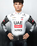 PISSEI maillot de invierno de manga larga - UAE TEAM EMIRATES - XRG 2025 REPLICA - blanco/negro