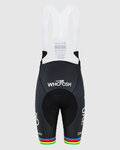PISSEI pantalones cortos de tirantes - TADEJ POGACAR WORLD CHAMP REPLICA - negro/blanco