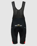 PISSEI pantalones cortos de tirantes - UAE TEAM EMIRATES 2025 REPLICA - negro