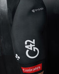 PISSEI pantalones cortos de tirantes - UAE TEAM EMIRATES 2025 REPLICA - negro