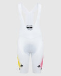 PISSEI pantalones cortos de tirantes - UAE TEAM EMIRATES 2024 REPLICA SANREMO - GIRO + TOUR 24 - blanco/rosa/amarillo