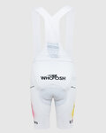 PISSEI pantalones cortos de tirantes - UAE TEAM EMIRATES 2024 REPLICA SANREMO - GIRO + TOUR 24 - blanco/rosa/amarillo