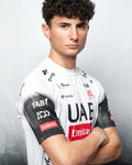 PISSEI Camiseta de manga corta - UAE TEAM EMIRATES 2025  - blanco/negro