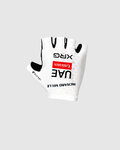 PISSEI guantes de dedos cortos - UAE TEAM EMIRATES XRG 2025 - blanco/negro