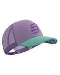 COMPRESSPORT tapa - TRUCKER CAP - púrpura/verde claro
