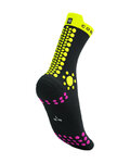 COMPRESSPORT calcetines clásicos - PRO RACING V4.0 TRAIL - amarillo/negro