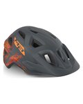 MET casco - ELDAR - gris/naranja