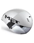 MET casco - CODATRONCA - blanco/plateado