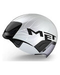 MET casco - CODATRONCA - blanco/plateado