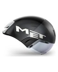 MET casco - CODATRONCA - negro/plateado